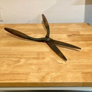 Vintage Garden Shears Loppers Wood Handle Tool Rusty 20”